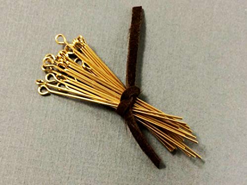 14K Gold Filled Eyepins, 1.5 Inch, 22 Gauge, Choose Package Size - BeadPrism