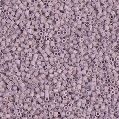 Pack of 50 gram Matte Opaque LILAC AB - Miyuki 15/0 Delicas Seed Beads Wholesale - BeadPrism