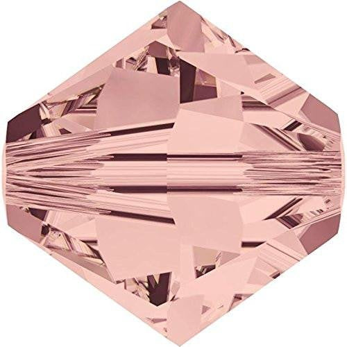 Swarovski Crystal, #5328 Bicone Beads 5mm, Blush Rose, Wholesale Packs - BeadPrism