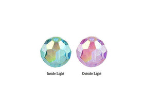 Swarovski 5000 Round Crystal Faceted Beads Alexandrite AB | 4mm | Small & Wholesale Packs - BeadPrism