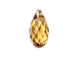 Swarovski Crystal, #6010 Briolettes Beads 11mm, Light Colorado Topaz, Wholesale Packs - BeadPrism