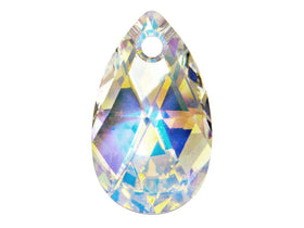 Swarovski Crystal, #6106 Pear Shape Drop Beads 28mm, Crystal AB, Wholesale - BeadPrism