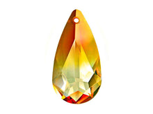 Load image into Gallery viewer, Swarovski Crystal, #6100 Almond Shape Pendant 24mm, Terrenum, Wholesale - BeadPrism