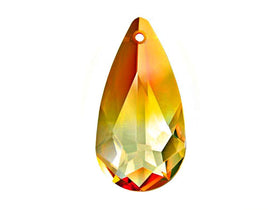 Swarovski Crystal, #6100 Almond Shape Pendant 24mm, Terrenum, Wholesale - BeadPrism