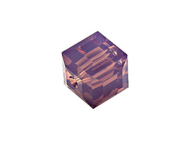 Wholesale Genuine Swarovski 5601 4mm Cyclamen Opal Cube Beads, Choose Package Size - BeadPrism