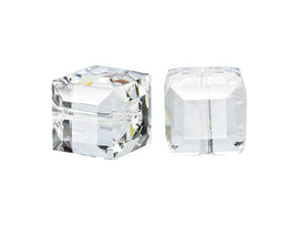 Wholesale Genuine Swarovski 5601 6mm Crystal Cube Beads, Choose Package Size - BeadPrism