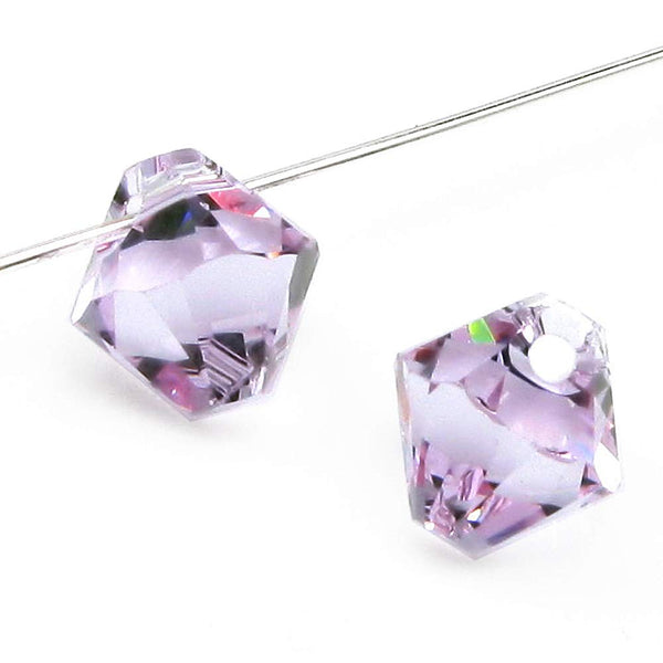 Wholesale Genuine Swarovski 6301 6mm Violet Bicone Beads, Choose Package Size - BeadPrism