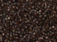 Load image into Gallery viewer, Pack of 50 gram MATTE TRANSP TAUPE  Miyuki Delicas 11/0 Seed Beads Wholesale - BeadPrism