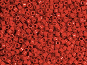Pack of 50 gram Opaque Dark.Cranberry - Miyuki 15/0 Delicas Seed Beads Wholesale - BeadPrism