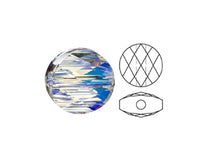 Load image into Gallery viewer, Swarovski 5052 Mini Round Beads, 8mm, Crystal AB | 12 Pack - BeadPrism