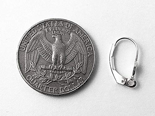 Wholesale Sterling Silver Leverback Earring Findings with Tulip Design, Choose Package Size - BeadPrism