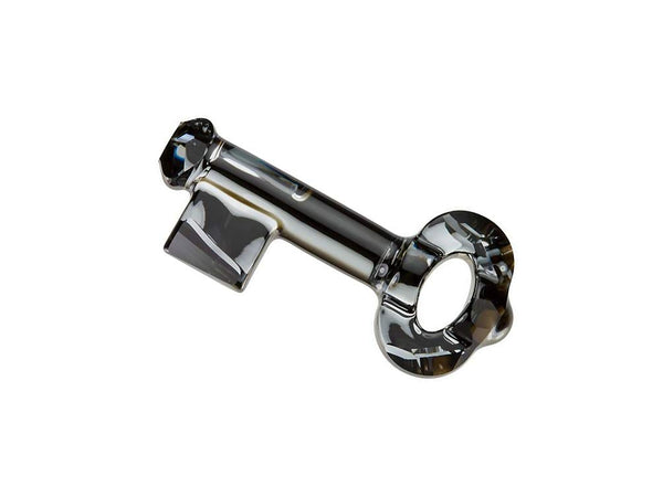 Swarovski Crystal, #6919 Key Pendant 50mm, Crystal Silver Night, Wholesale - BeadPrism