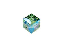Load image into Gallery viewer, Wholesale Genuine Swarovski 5601 4mm Erinite AB Cube Beads, Choose Package Size - BeadPrism