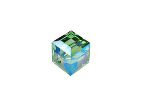 Wholesale Genuine Swarovski 5601 4mm Erinite AB Cube Beads, Choose Package Size - BeadPrism