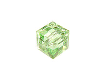 Load image into Gallery viewer, Wholesale Genuine Swarovski 5601 8mm Chrysolite Cube Beads, Choose Package Size - BeadPrism