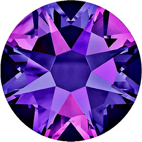 Swarovski 2058 Foiled Flatbacks SS12 Crystal Heliotrope No Hotfix Rhinestones, Choose Quantity - BeadPrism