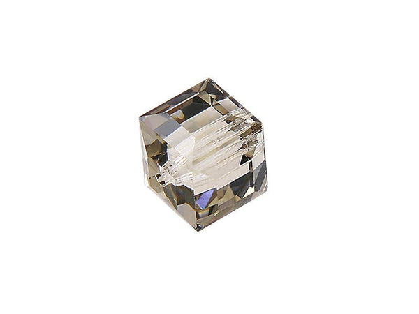 Wholesale Genuine Swarovski 5601 4mm Greige Cube Beads, Choose Package Size - BeadPrism