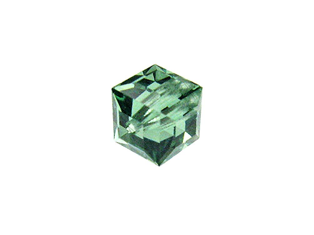 Wholesale Genuine Swarovski 5601 8mm Erinite Cube Beads, Choose Package Size - BeadPrism
