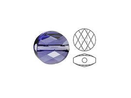 Swarovski 5052 Mini Round Beads, 6mm, Tanzanite | 24 Pack - BeadPrism