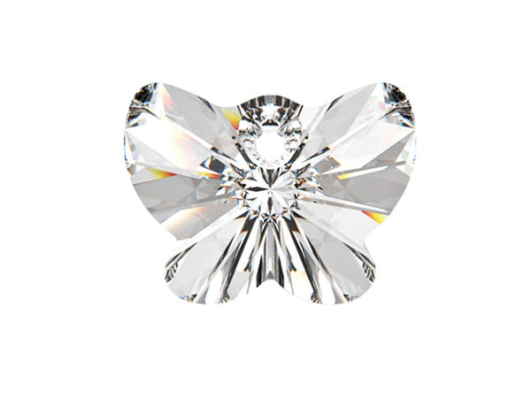 Swarovski Crystal, #6754 Butterfly Pendant 18mm, Crystal, Wholesale Packs - BeadPrism