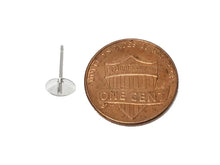Load image into Gallery viewer, Wholesale Sterling Silver Post Earring With 6mm Cup and Peg, Choose Package Size - BeadPrism
