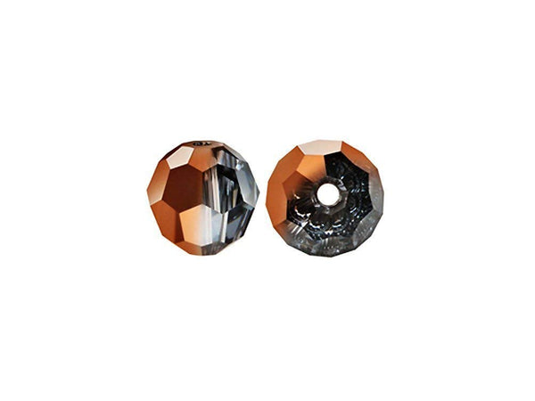 Swarovski 5000 Round Crystal Faceted Beads Crystal Rose Gold | 8mm | Small & Wholesale Packs - BeadPrism