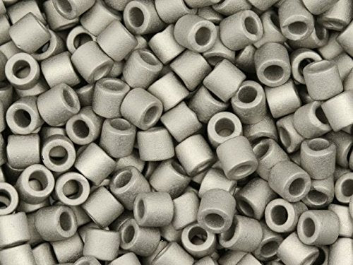 Pack of 50 gram Matte Metallic Silver  Delicas 8/0 Seed Beads Wholesale - BeadPrism