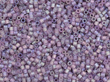Load image into Gallery viewer, Pack of 50 gram Matte Transparent MAUVE AB - Miyuki 15/0 Delicas Seed Beads Wholesale - BeadPrism