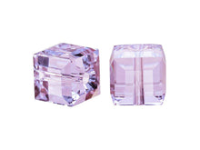 Load image into Gallery viewer, Wholesale Genuine Swarovski 5601 6mm Violet Cube Beads, Choose Package Size - BeadPrism