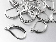Load image into Gallery viewer, Wholesale Sterling Silver Anti Tarnish Coating Plain Leverback Earring With Ring Choose Package Size - BeadPrism