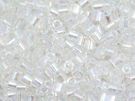 Pack of 50 gram CRYSTAL AB  Delicas 8/0 Seed Beads Wholesale - BeadPrism