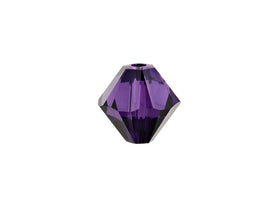 Swarovski Crystal, #5328 Bicone Beads 3mm, Purple Velvet, Wholesale Packs - BeadPrism