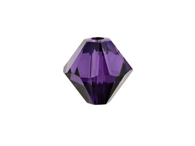 Swarovski Crystal, #5328 Bicone Beads 5mm, Purple Velvet, Wholesale Packs - BeadPrism
