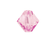 Load image into Gallery viewer, Swarovski Crystal, #5301 Bicone Beads 5mm, Rosaline, Wholesale Packs - BeadPrism