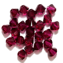 Load image into Gallery viewer, Swarovski Crystal, #5328 Bicone Beads 3mm, RUBY, Wholesale Packs - BeadPrism