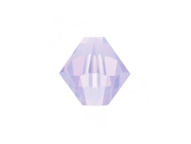 Swarovski Crystal, #5301 Bicone Beads 5mm, Violet Opal, Wholesale Packs - BeadPrism