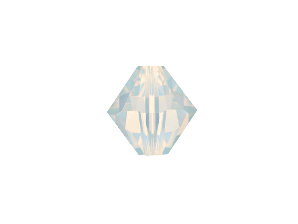 Swarovski Crystal, #5328 Bicone Beads 8mm, White Opal, Wholesale Packs