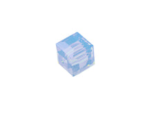 Load image into Gallery viewer, Wholesale Genuine Swarovski 5601 4mm Air Blue Opal Cube Beads, Choose Package Size - BeadPrism