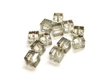 Load image into Gallery viewer, Wholesale Genuine Swarovski 5601 4mm Crystal Silver Shade Cube Beads, Choose Package Size - BeadPrism