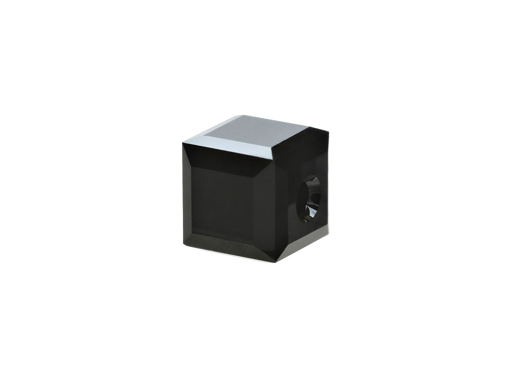 Wholesale Genuine Swarovski 5601 4mm JET Cube Beads, Choose Package Size - BeadPrism