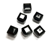 Load image into Gallery viewer, Wholesale Genuine Swarovski 5601 4mm JET Cube Beads, Choose Package Size - BeadPrism