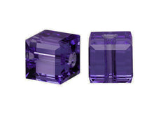 Load image into Gallery viewer, Wholesale Genuine Swarovski 5601 4mm Purple Velvet Cube Beads, Choose Package Size - BeadPrism