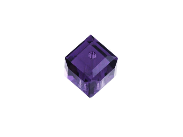 Wholesale Genuine Swarovski 5601 4mm Purple Velvet Cube Beads, Choose Package Size - BeadPrism