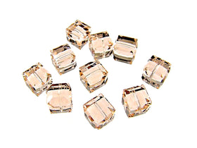 Wholesale Genuine Swarovski 5601 4mm SILK Cube Beads, Choose Package Size - BeadPrism
