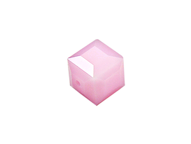 Wholesale Genuine Swarovski 5601 6mm Rose Alabaster Cube Beads, Choose Package Size - BeadPrism