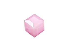 Wholesale Genuine Swarovski 5601 4mm Rose Alabaster Cube Beads, Choose Package Size - BeadPrism
