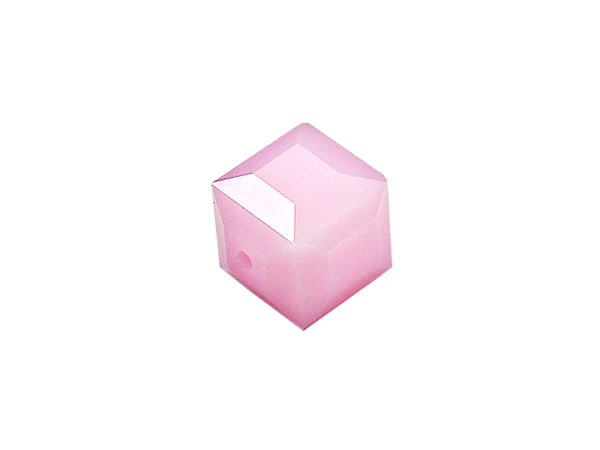 Wholesale Genuine Swarovski 5601 6mm Rose Alabaster Cube Beads, Choose Package Size - BeadPrism