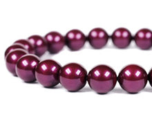 Load image into Gallery viewer, Blackberry - 12mm Round Swarovski Crystal Pearls Pack of 25 - BeadPrism