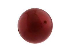 Bordeaux -  14mm Round Larger hole Swarovski Crystal Pearls Strand of 25 - BeadPrism