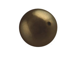 Deep Brown - 12mm Round Swarovski Crystal Pearls Pack of 25 - BeadPrism